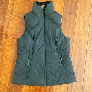 Champion C9 Black Puffer FiberFil Vest Plush Lined Collar Women's M